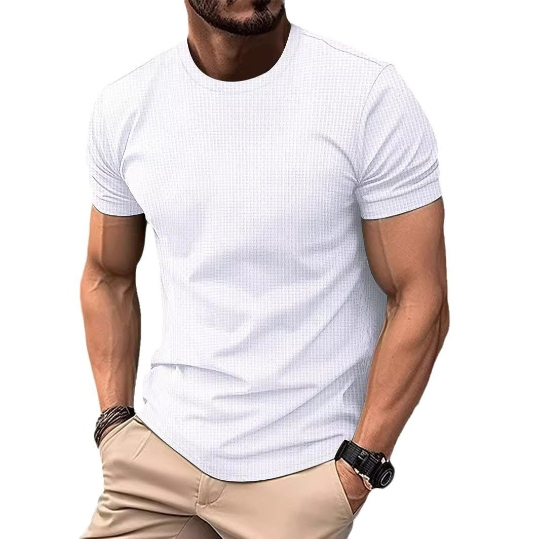 Men Basic Top with Short Sleeves Fitness Lune London