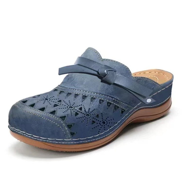 Ladies Decorative Clogs Chic Neckline and Style
