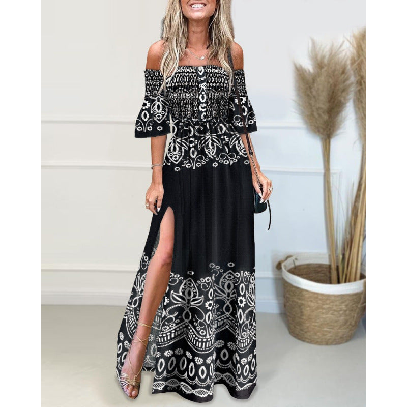 Ladies Flowers Maxi Dress Lune London