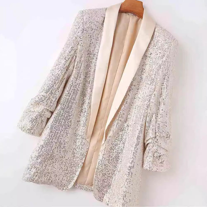Ladies Shimmer Blazer Lune London