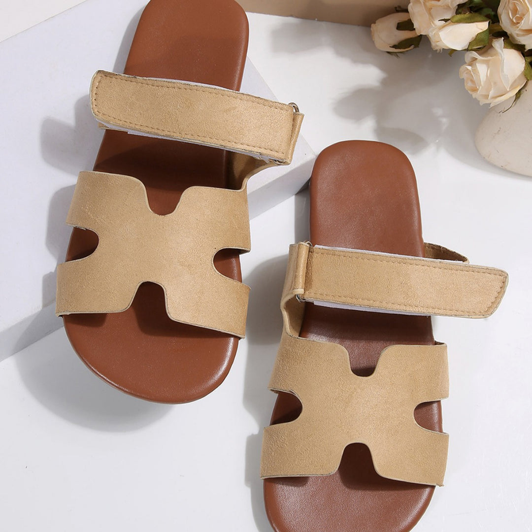 Women Cross-strap Slip-on Sandals Lune London