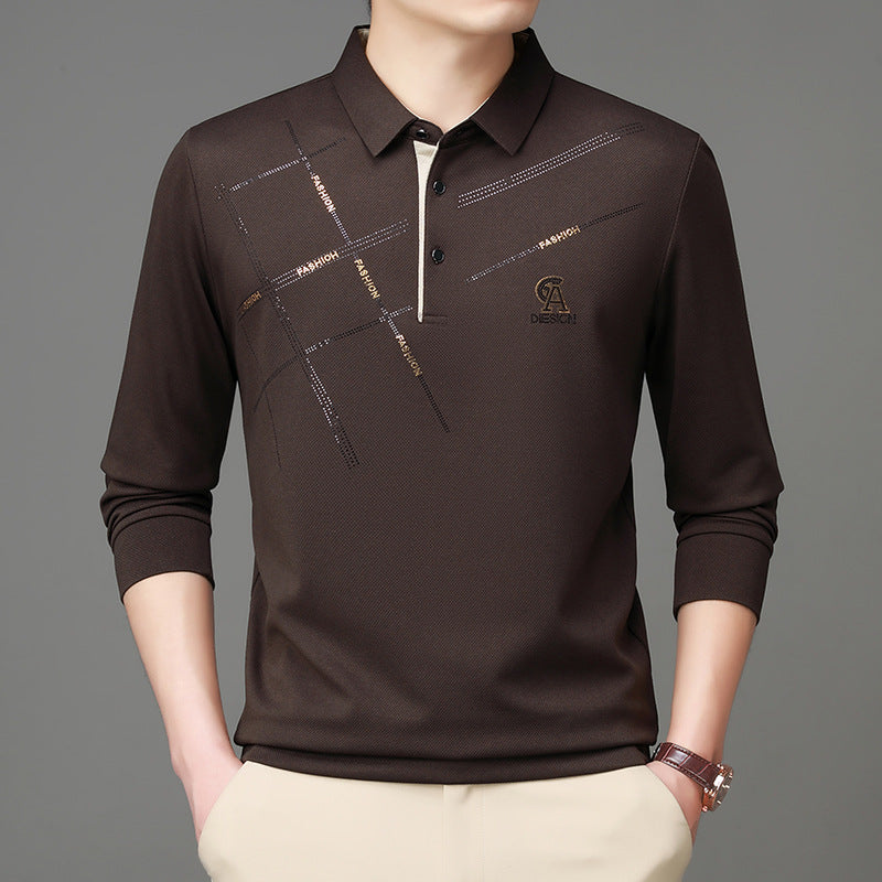 Men's polo t-shirt with stylish graphic print and high-quality functional material Lune London