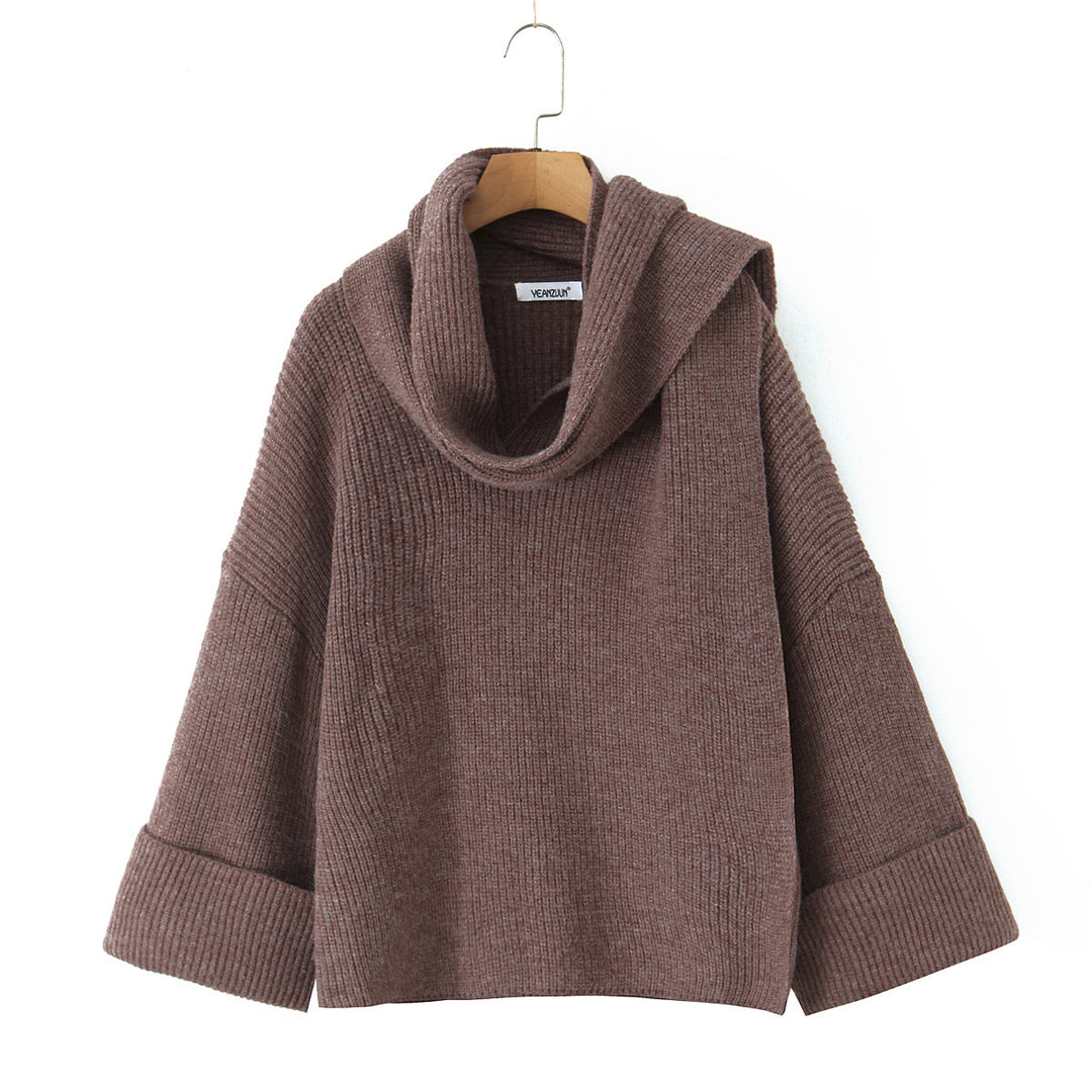 Chic turtleneck sweater in chunky knit for women Lune London