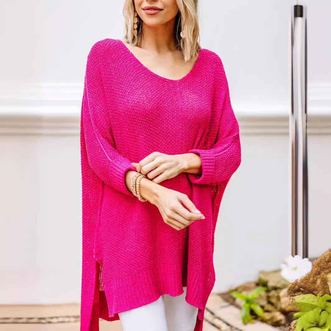 Casual knit sweater for women with side pockets and loose fit Lune London