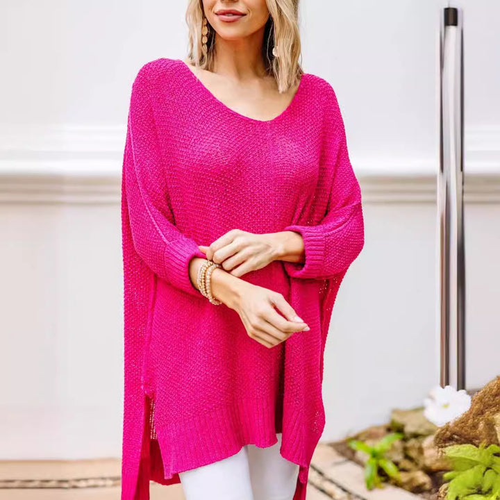 Casual knit sweater for women with side pockets and loose fit Lune London