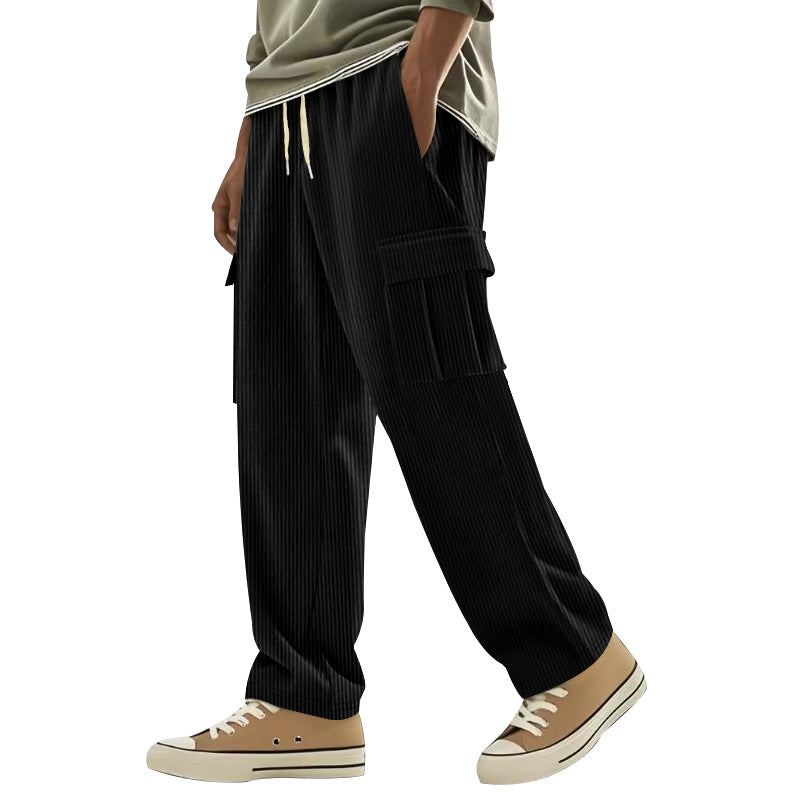Casual cargo pants for men with practical pockets and elastic waist Lune London
