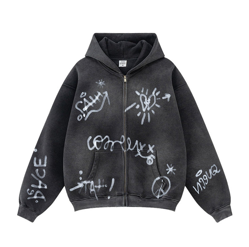 Hoodie Femme Imprimé Graffiti Chic & Stil