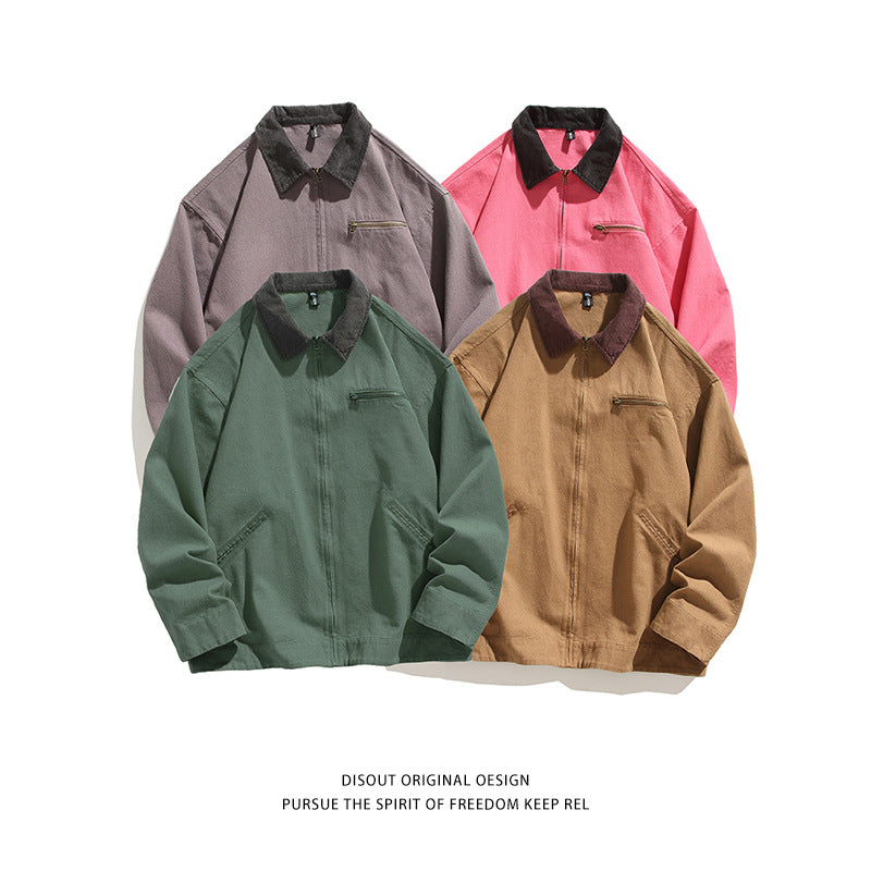 Casual transition jacket for men with sturdy high collar Lune London