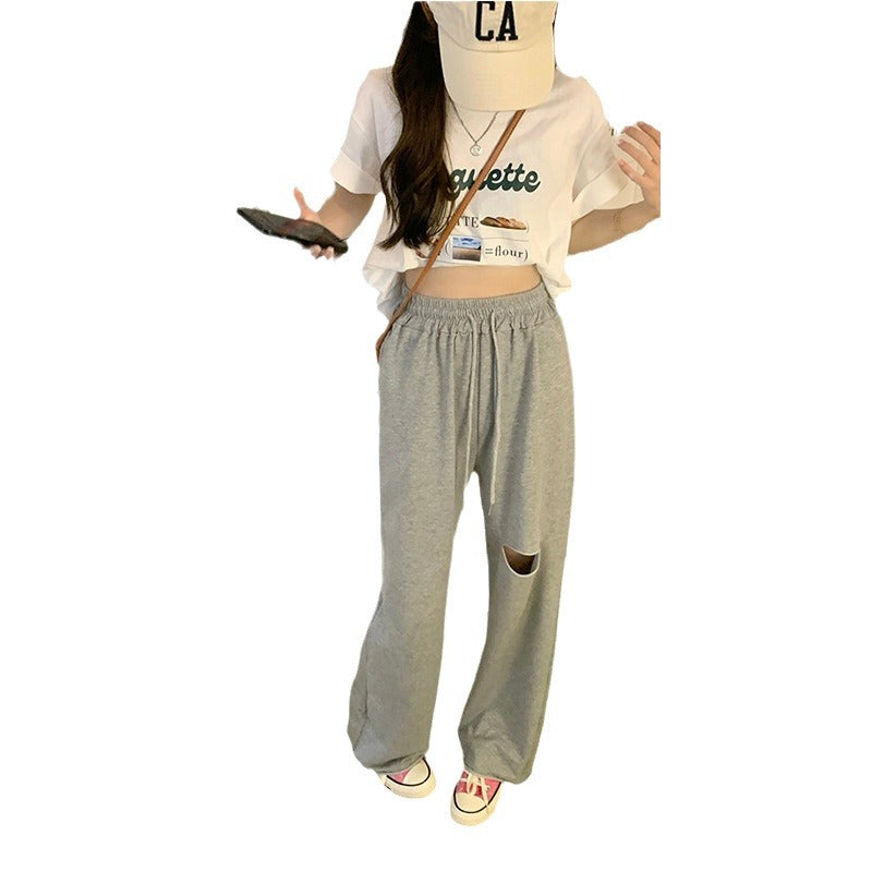 Women's comfortable leisure pants with fashionable cut-out details Lune London