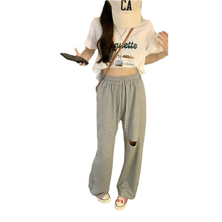 Women's comfortable leisure pants with fashionable cut-out details Lune London