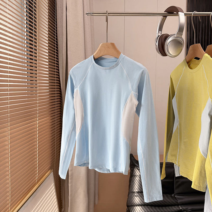 Chemise sportive à manches longues pour femmes avec système de ventilation innovant Chic & Stil