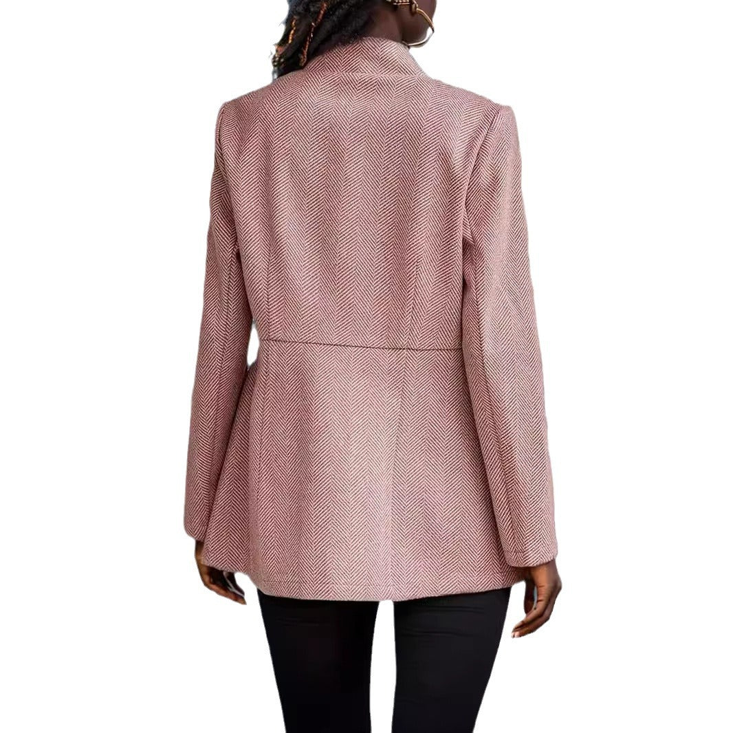 Lune London Elegant blazer for women with a honeycomb structure and fitted cut
