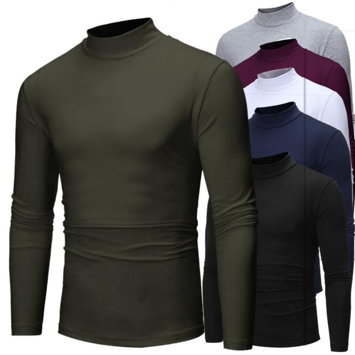Long sleeve t-shirt for men with high collar and flattering cut Lune London