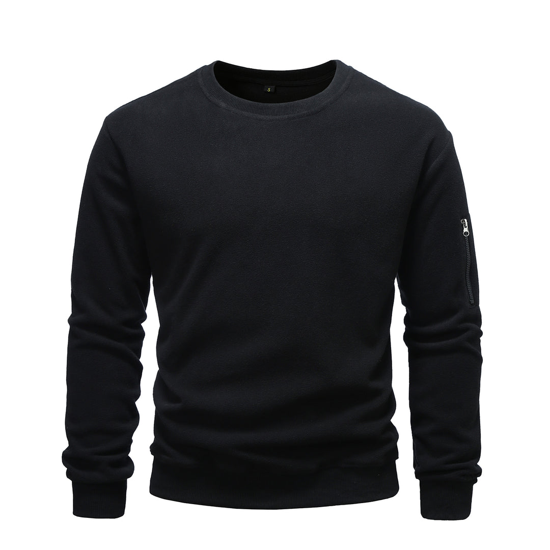 Comfortable fleece pullover for men with zip pocket Lune London