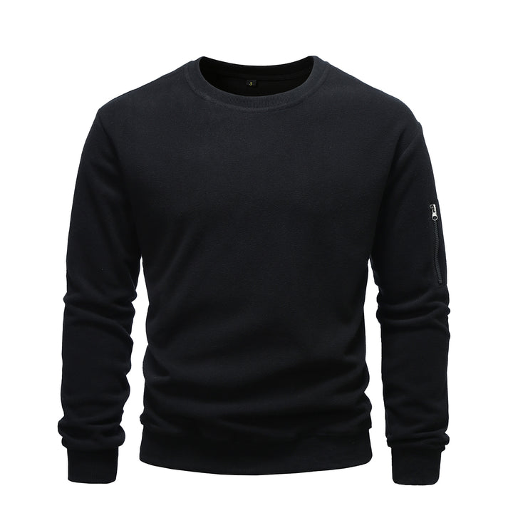 Comfortable fleece pullover for men with zip pocket Lune London