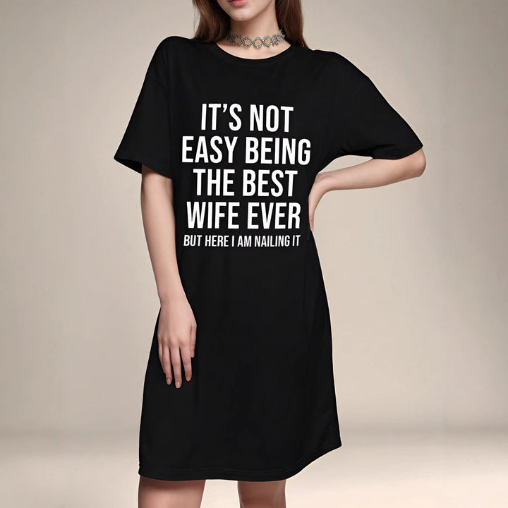 Chic and stylish graphic lounge dress for women