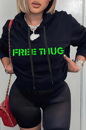 Casual hoodie for women with striking statement print Lune London