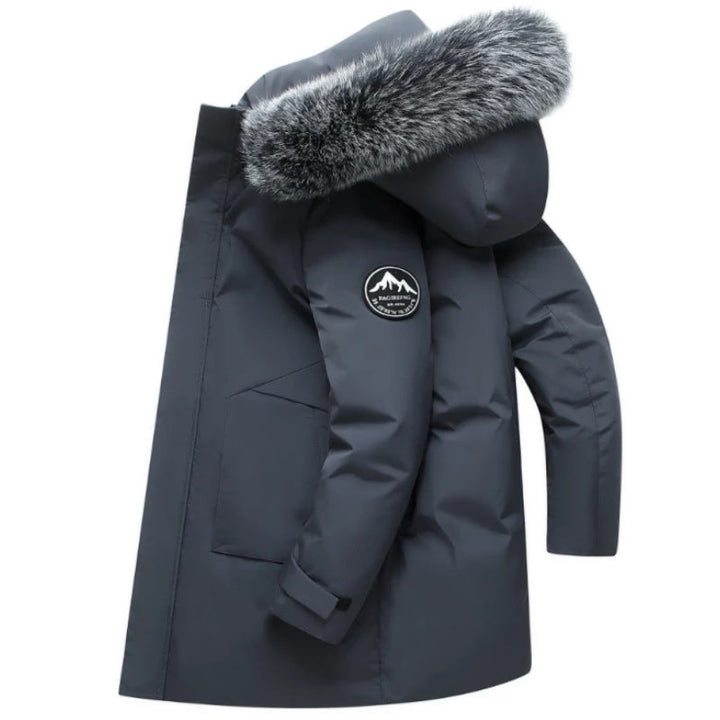 Women's Winter Parka with Removable Hood and Cozy Faux Fur Lune London