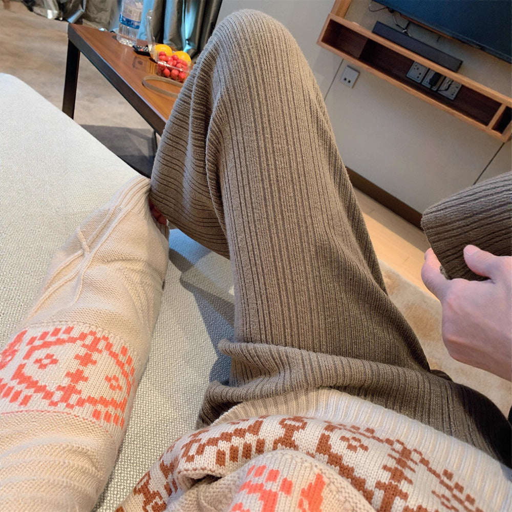 Pantalons en maille lâche pour femmes Chic & Stil