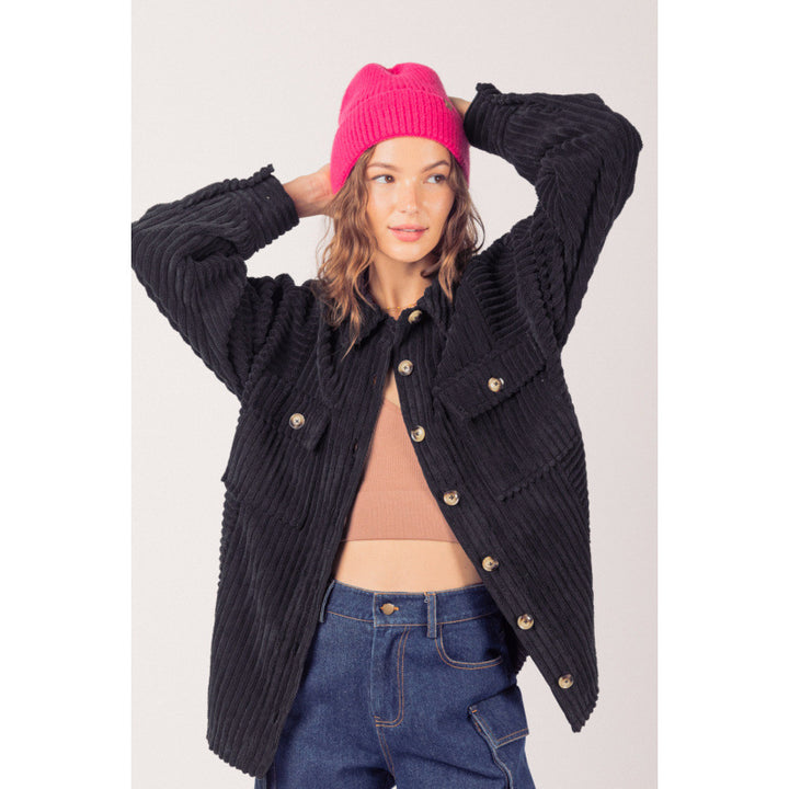 Casual corduroy jacket for women with practical pockets Lune London