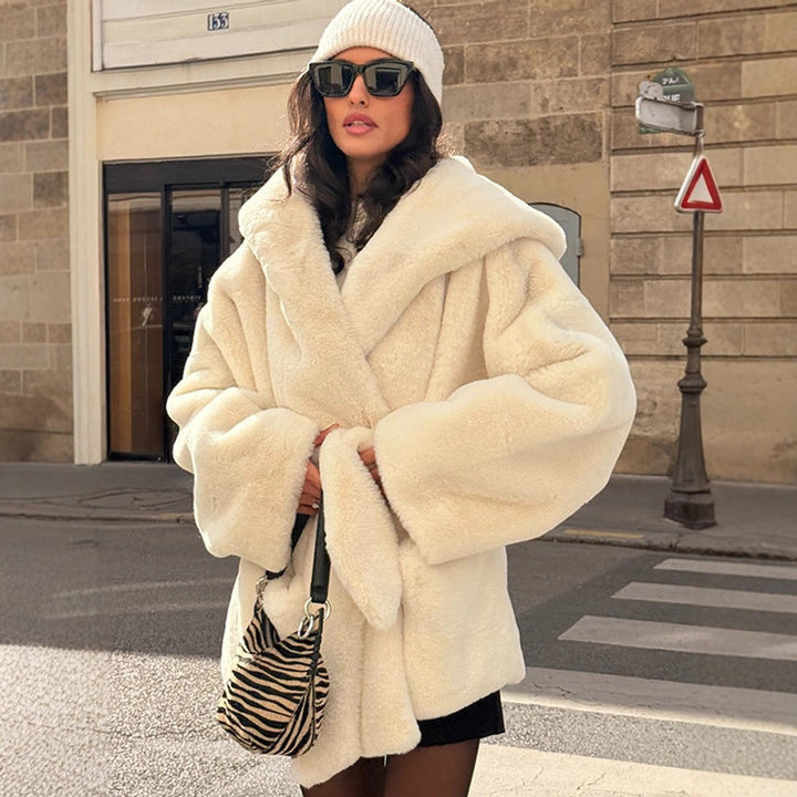 Lune London oversized plush coat for ladies