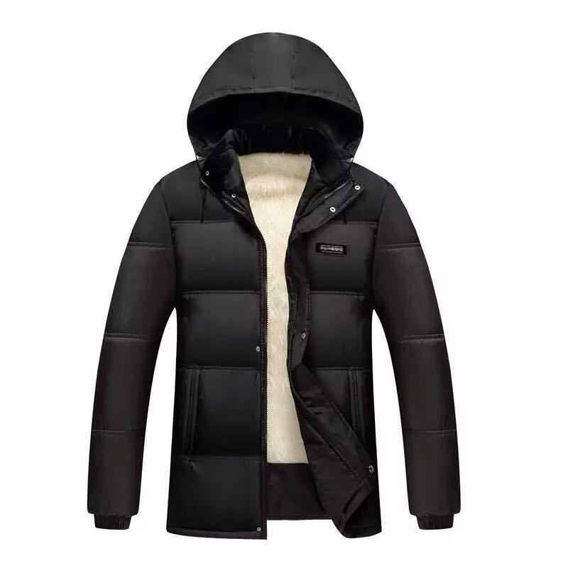Men's winter quilted jacket with high collar and insulating lining Lune London