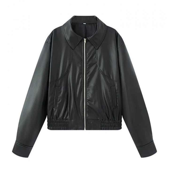 Fashion faux leather jacket for women with refined cut Lune London