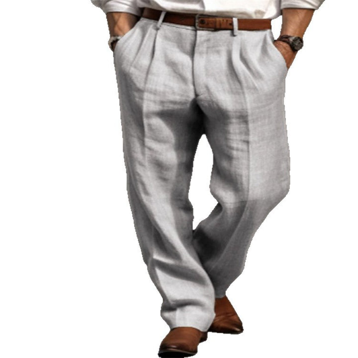 Elegant linen trousers for men with a comfortable fit Lune London
