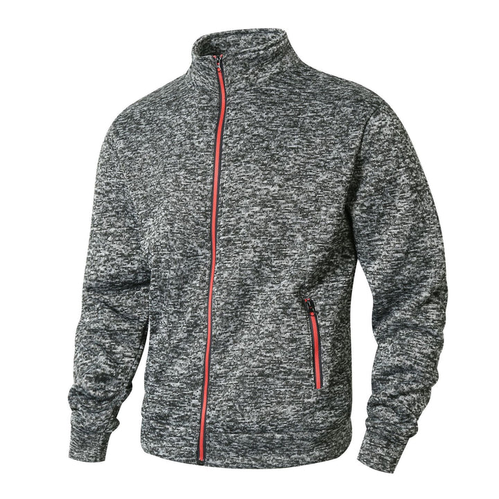 Sporty fleece jacket for men with a comfortable high collar and zippered pockets Lune London
