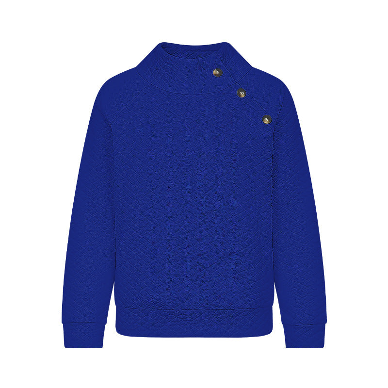 Women's Padded Pullover In Modern Cut with Button Details Lune London