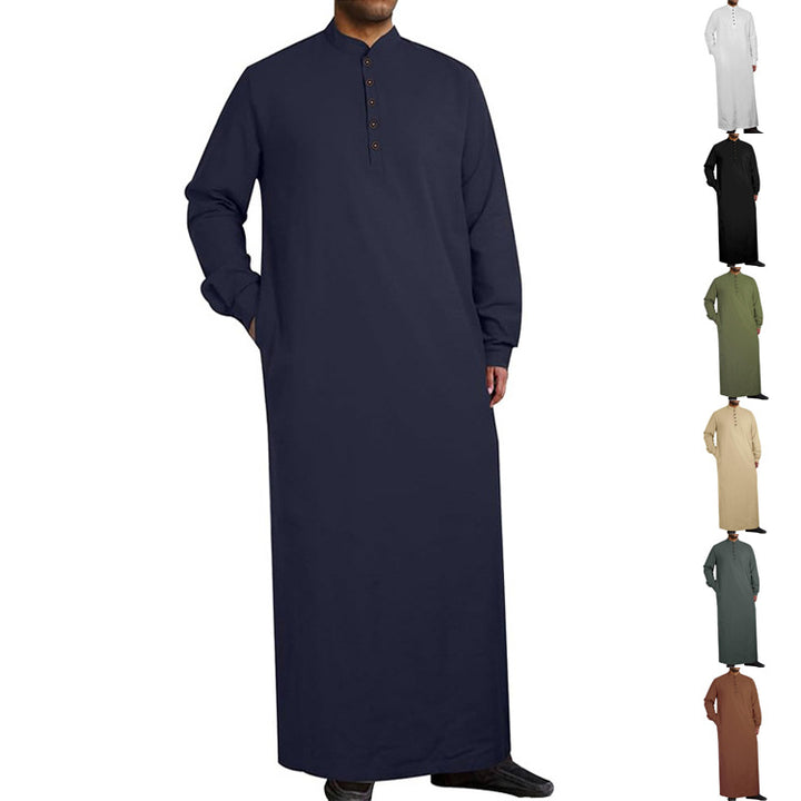 Modern men's caftan with button design and soft cotton material Lune London
