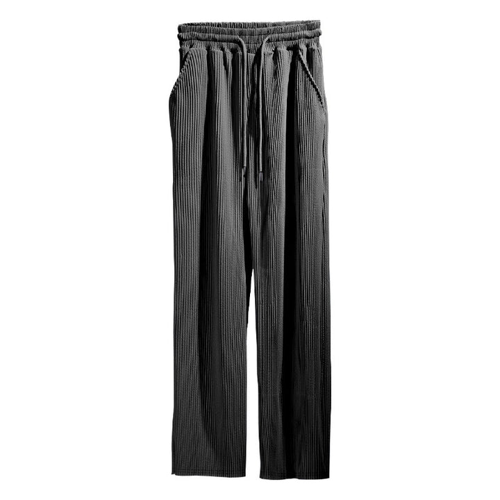 Lune London Casual Pleated Pants for Women with Elastic Waistband