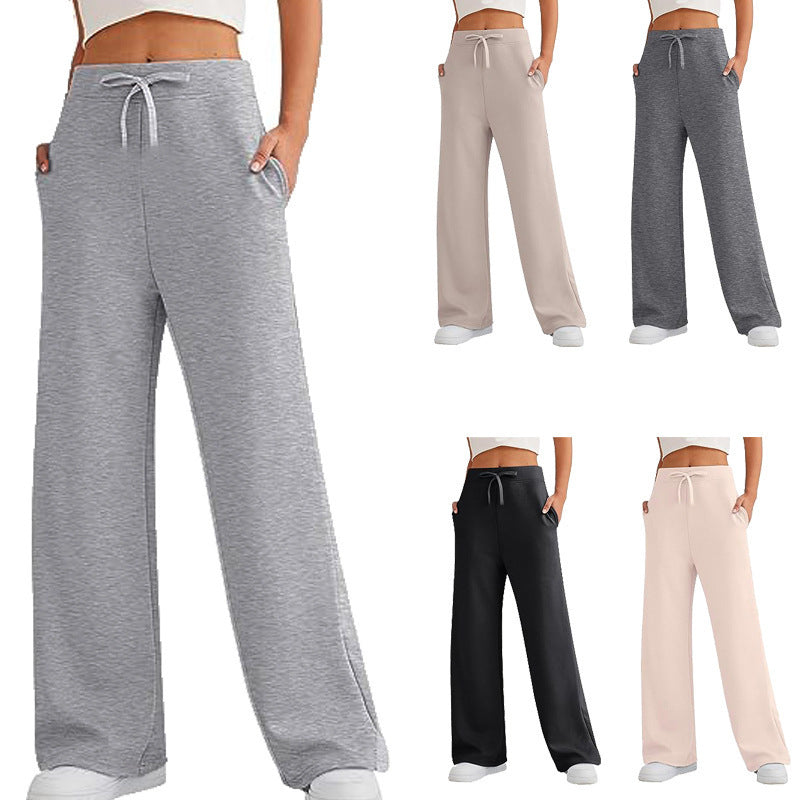 Ladies Comfortable and Trendy Leisure Pants with Wide Cut Lune London