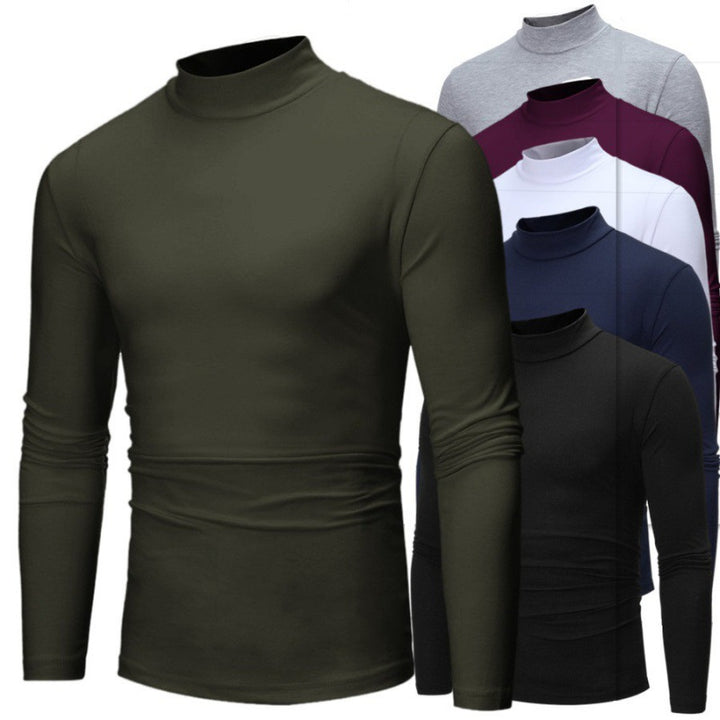 Men's long sleeve turtleneck with a fitted cut and breathable stretch quality Lune London