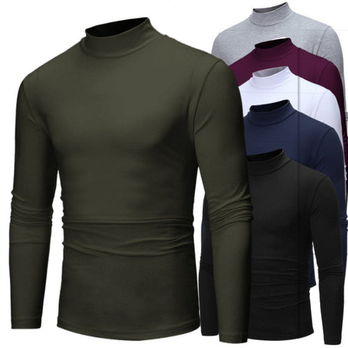 Men's long sleeve turtleneck with a fitted cut and breathable stretch quality Lune London