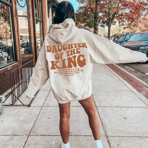 Women's hoodie with motivational lettering Chic & Stil