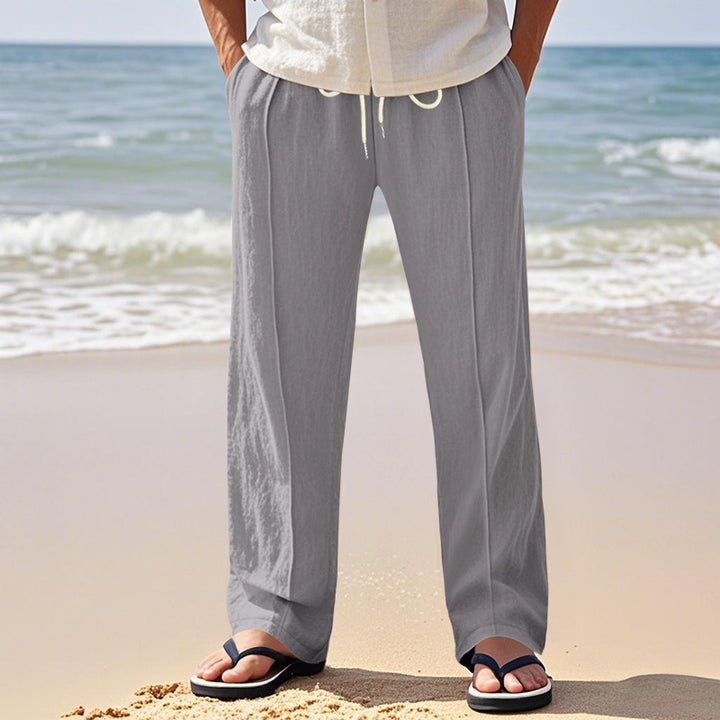 Casual beach pants for men with elastic waist and practical side pockets Lune London