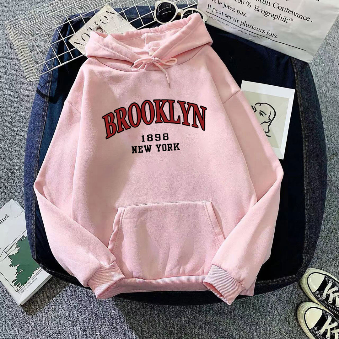 Women's hoodie with urban Brooklyn design Chic & Stil