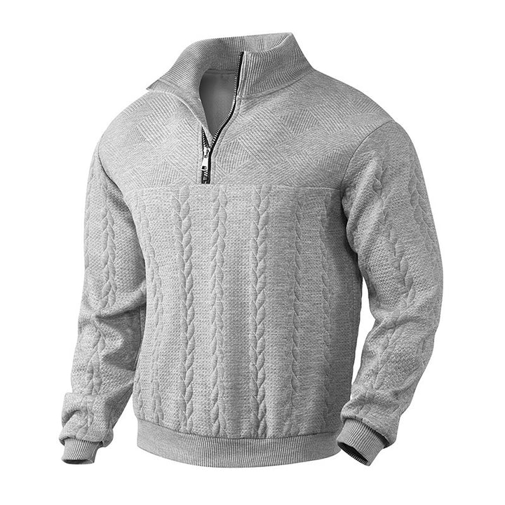 Knitted sweater for men with high collar Lune London