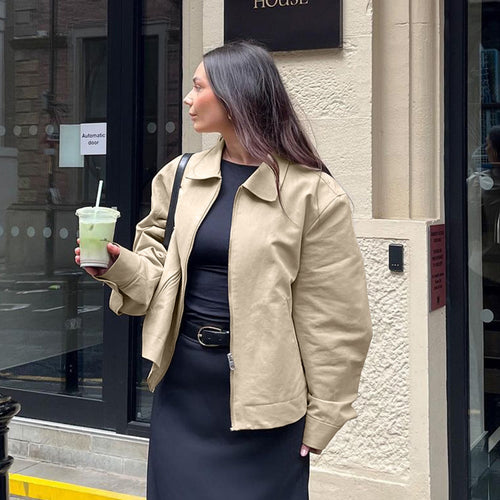 Casual oversized jacket for women with modern cut Lune London