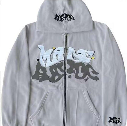 Women’s sporty hoodie jacket in urban graffiti style Lune London