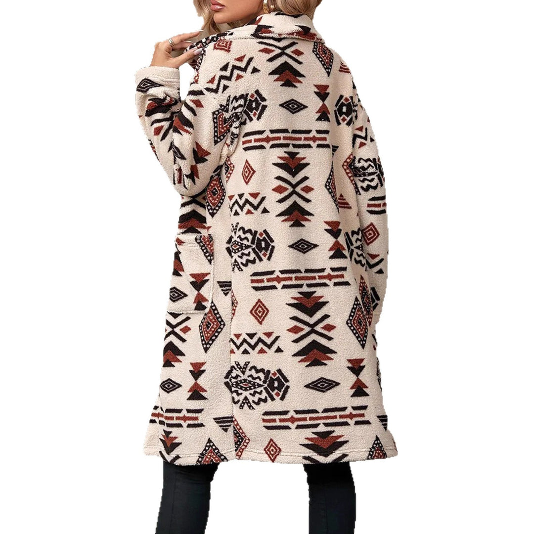Veste à manches longues pour femmes avec motif géométrique Chic & Stil