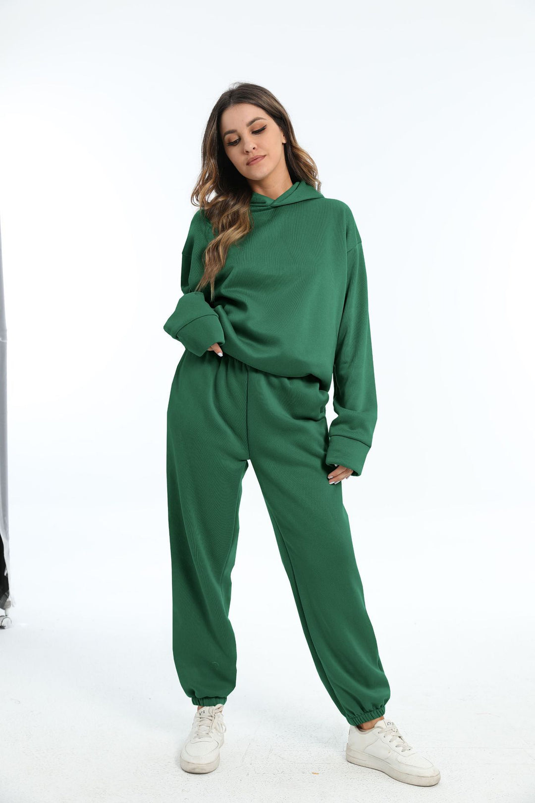 Ladies casual outfit with hood and elastic cuffs Lune London