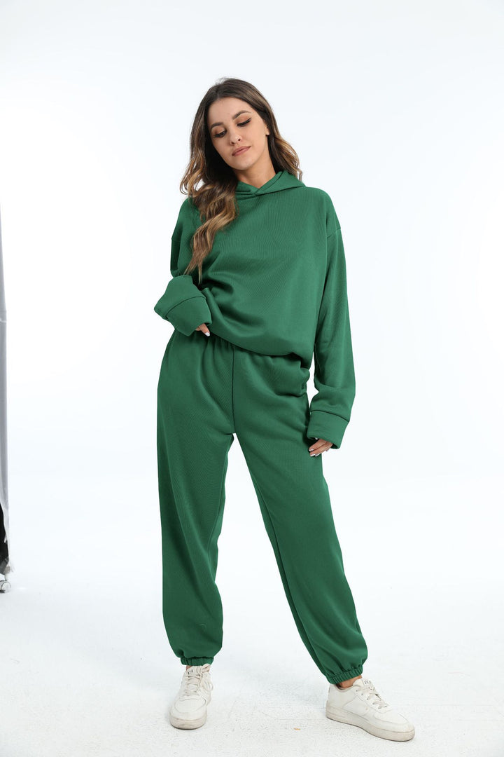 Ladies casual outfit with hood and elastic cuffs Lune London