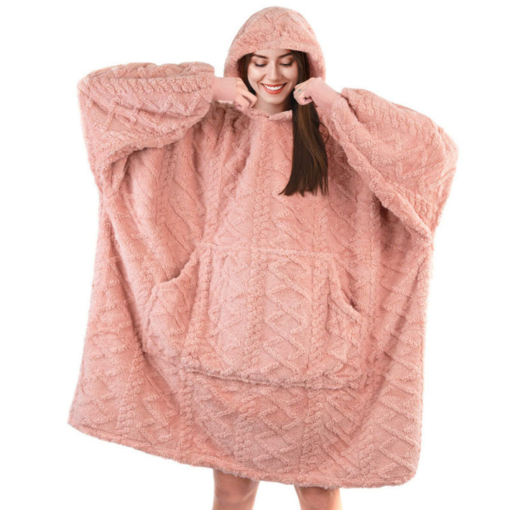 Women's plush hoodie with practical pockets Lune London