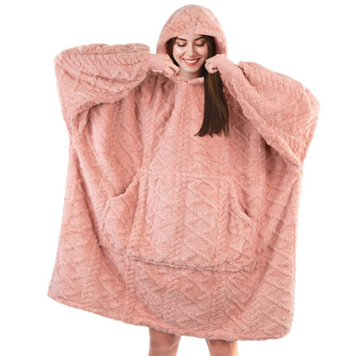 Women's plush hoodie with practical pockets Lune London