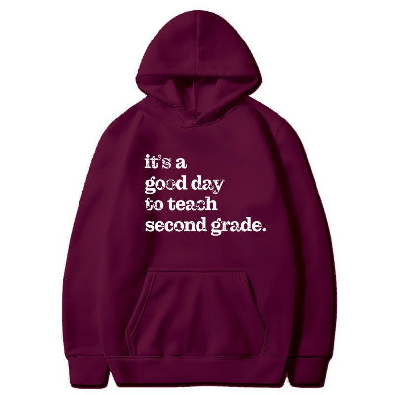 Women's hoodie with inspiring teacher quote and comfortable fit Lune London