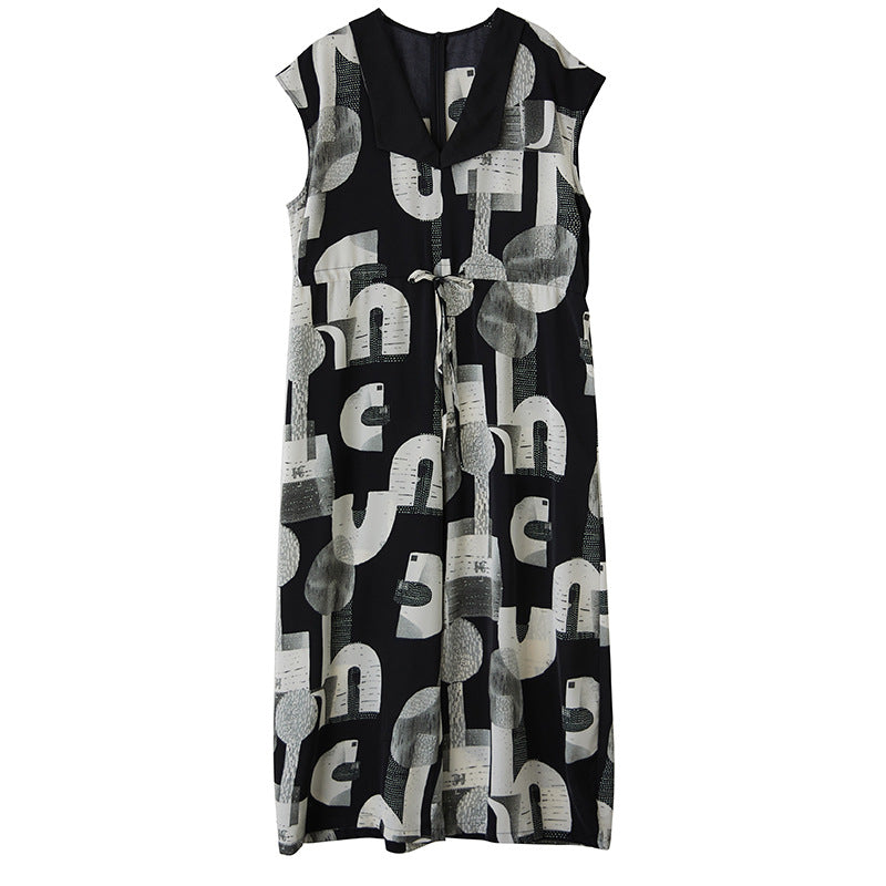 Chic and Stylish Women’s Graphic Maxi Dress