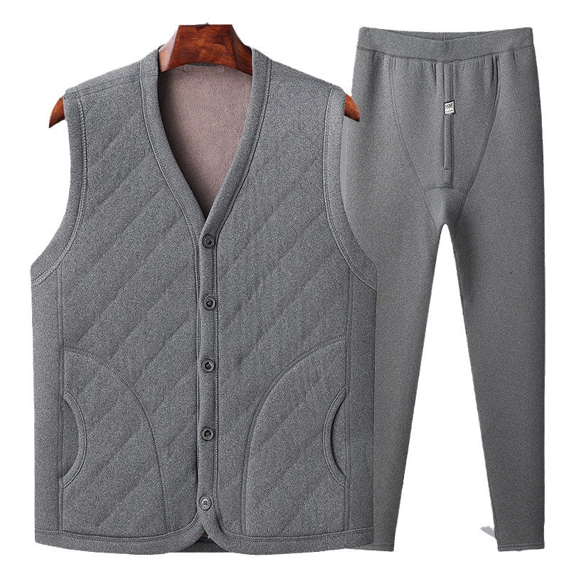 Women quilted comfort vest with practical pockets Lune London