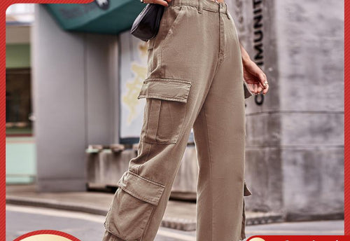 Women's cargo pants with an innovative cut and practical pockets Lune London